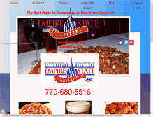 Tablet Screenshot of pizzawingsbeer.com